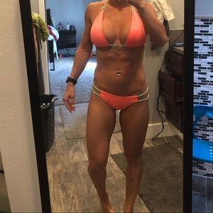 Fede swimwear bikini coral and mint